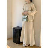 ライトベージュ | ニットトップススカートセットアップ | Ulysses