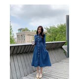 長袖シングルブレストデニムワンピース | Ulysses | 詳細画像1