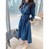 長袖シングルブレストデニムワンピース | Ulysses | 詳細画像2