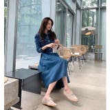 長袖シングルブレストデニムワンピース | Ulysses | 詳細画像5