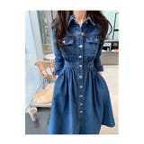 長袖シングルブレストデニムワンピース | Ulysses | 詳細画像6