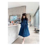 長袖シングルブレストデニムワンピース | Ulysses | 詳細画像8