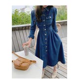 長袖シングルブレストデニムワンピース | Ulysses | 詳細画像9