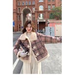 ショートチェック柄ボアジャケット | Ulysses | 詳細画像3 