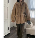 フード付きフェイクムートンジャケット | Ulysses | 詳細画像9 