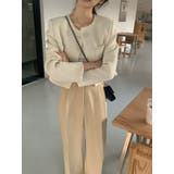 ショートクルーネックシングルブレストジャケット | Ulysses | 詳細画像1