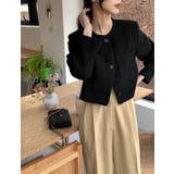 ショートクルーネックシングルブレストジャケット | Ulysses | 詳細画像8