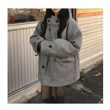 グレー | フード付きシングルブレストメルトンジャケット | Ulysses