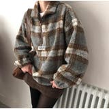 チェック柄スワンネックトップス | Ulysses | 詳細画像8 