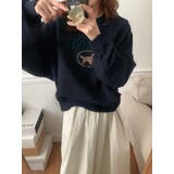 刺繍長袖クルーネックトレーナー | Ulysses | 詳細画像5