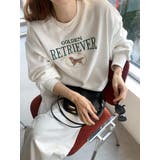 オフホワイト | 刺繍長袖クルーネックトレーナー | Ulysses