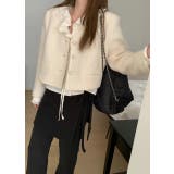 ベージュ | ショートVネックジャケット | Ulysses