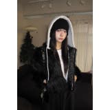 ブラック | 取り外し可能フード付きショートジャケット | Ulysses