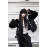 取り外し可能フード付きショートジャケット | Ulysses | 詳細画像5