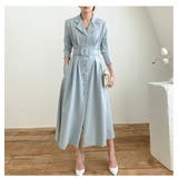 ロング襟付きシングルブレストワンピース | Ulysses | 詳細画像5