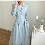 ロング襟付きシングルブレストワンピース | Ulysses | 詳細画像6