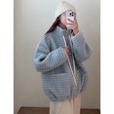 ボアボーダージップ付きジャケット | Ulysses | 詳細画像1