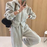 ダブルジップフード付きトップスワイドパンツセットアップ | Ulysses | 詳細画像3 