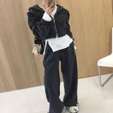 ダブルジップフード付きトップスワイドパンツセットアップ | Ulysses | 詳細画像8 