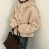 ベージュ | フード付きシングルブレストジャケット | Ulysses