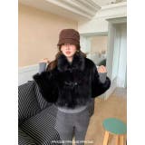 ブラック | ショート襟付きジャケット | Ulysses