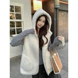 オフホワイト | ボアフード付きベスト | Ulysses