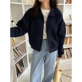 ネイビー | ダブルジップスウェットジャケット | Ulysses