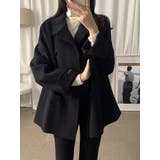 襟付きリボンダブルブレストメルトンジャケット | Ulysses | 詳細画像6 