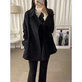 襟付きリボンダブルブレストメルトンジャケット | Ulysses | 詳細画像7 