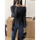 グレー | オフショルダーニットトップス | Ulysses