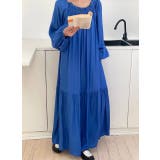 ブルー | ロングリボンボートネックワンピース | Ulysses