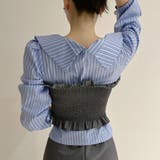 シャーリングティアードトップスワイドパンツセットアップ | Ulysses | 詳細画像4 