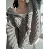 ライトグレー | フード付きジップ付きセータージャケット | Ulysses