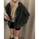 グレー | フード付きリバーシブルボアジャケット | Ulysses