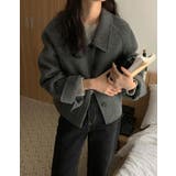 襟付きシングルブレストメルトンジャケット | Ulysses | 詳細画像12