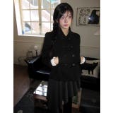 ブラック | 襟付きダブルブレストジャケット | Ulysses