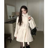 ベージュ | リボンスタンドカラーメルトンジャケット | Ulysses