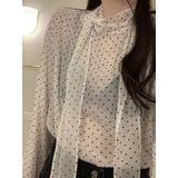 リボンドット柄シャツ | Ulysses | 詳細画像9 