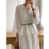 ベルト付きVネックワンピース | Ulysses | 詳細画像1