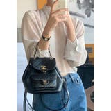 ホワイト | リボンドット柄トップス | Ulysses