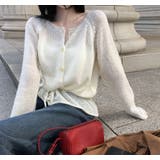 ドローストリングシングルブレストニットトップス | Ulysses | 詳細画像4