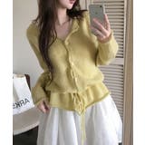 ドローストリングシングルブレストニットトップス | Ulysses | 詳細画像7