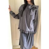 ライトグレー | リボンチェック柄シャツ | Ulysses