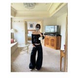 デニムオフショルダートップスワイドパンツセットアップ | Ulysses | 詳細画像7