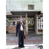 デニム襟付きシングルブレストジャケットワイドパンツセットアップ | Ulysses | 詳細画像1 