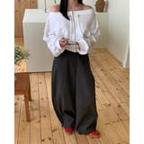 スウェットジップ付きオフショルダートップス | Ulysses | 詳細画像3