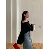 スウェットジップ付きオフショルダートップス | Ulysses | 詳細画像9