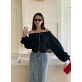 スウェットジップ付きオフショルダートップス | Ulysses | 詳細画像10