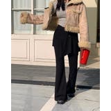 ブラック | ラップスカートフレア パンツセットアップ | Ulysses