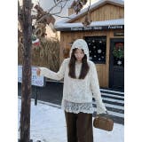 ベージュ | フード付きレーストップス | Ulysses